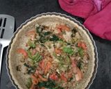 A picture of step 11 of Quiche with oats crust.