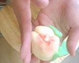 Hình bước làm 14 của món Bánh bao đào tiên nhân pizza