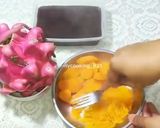 Foto langkah ke 3 dari resep Es Puding Hunkwe Kombinasi Ubi dan Agar Coklat.