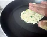 A picture of step 3 of Farali chilla.