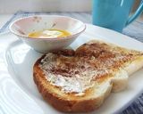 A picture of step 3 of For Beauty and Health Honey Cinnamon Toast.