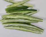 A picture of step 1 of Crispy Okra.