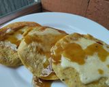 Foto del paso 12 de la receta: Pancakes de maíz🌽 con queso y miel de panela🫓🍯🧀
