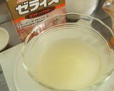 A picture of step 2 of Chunky Fresh Iyokan Jello.