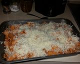 A picture of step 8 of Cheesy baked ziti.