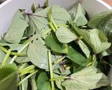 Foto langkah ke 1 dari resep Tumis Daun Ubi.