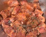 A picture of step 1 of Caribbean Oxtail Stew.