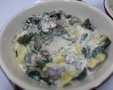 A picture of step 7 of Spinach and Mushroom Breakfast Baked.