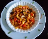 A picture of step 5 of Healthy tasty nutritious zero oil vegetable fried rice.