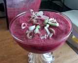 A picture of step 3 of Sig's Beetroot Hot Cooler Shot Soup.