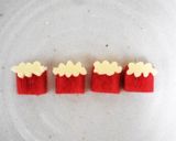 A picture of step 2 of Setsubun Character Bento Crabstick Demons.