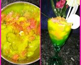 A picture of step 2 of #Ramadan.. Fruit ice slush.