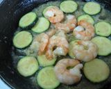 A picture of step 6 of Shrimp and Zucchini Stir Fried In Milk And Miso.