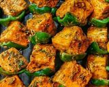 A picture of step 3 of Paneer tikka.