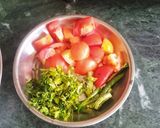 सादा खाना दाल, चावल, सब्ज़ी रोटी CA 26 रेसिपी चरण 2 फोटो