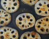 A picture of step 7 of An Easy and Quick Dish! Crispy Lotus Root Steak.