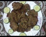 A picture of step 2 of Mutton kababs.