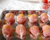 A picture of step 2 of Juicy Tomatoes Rolled In Pork.