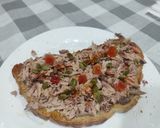 Foto del paso 3 de la receta: Tostada con caballa y pipas de calabaza picante (mi estilo)