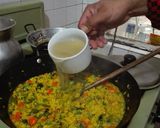 Foto del paso 9 de la receta: Risotto frutti di mare con monedas de plátano verde y ensalada