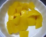A picture of step 2 of Mango Yogurt Pudding with Kanten!.