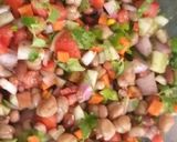 A picture of step 1 of Kabuli chana,Rajma chaat.
