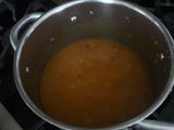 Sopa de lentejas rojas