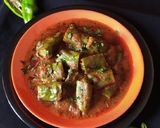A picture of step 14 of Stuffed Chilli Curry.