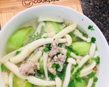 Hình bước làm 2 của món Canh mướp nấu nấm