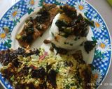 Foto del paso 6 de la receta: Tortilla de repollo con arroz y churrasco de bondiola