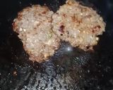 A picture of step 1 of Chapali kabab burger.