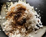 A picture of step 2 of Ela Ada or Elayappam.