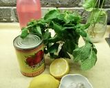 Gambar langkah 1 resipi Air laici lemon pudina.