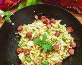 A picture of step 4 of Wok-fried Mushroom Cream Pasta.