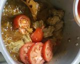 A picture of step 3 of Mutton and potato Biryani.