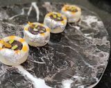 A picture of step 6 of Kaju chocolate cups.