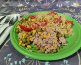Foto del paso 5 de la receta: Quinoa con guisantes y maíz (lata saludable)