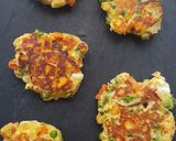 Une image de l'étape 2 de Galettes petits pois, carottes et feta.
