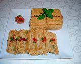Foto del paso 3 de la receta Tarta de galletas con crema de queso, nueces y pasas borrachas