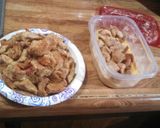 A picture of step 3 of Deep fried venison.