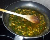 A picture of step 4 of Prawns with Jack Daniels Sauce.