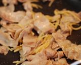 A picture of step 2 of Simmered Kiriboshi Daikon & Pork Belly with Ginger and Taro Root.