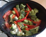 A picture of step 3 of Vickys Quick & Sticky Stir-Fried Lamb, GF DF EF SF NF.