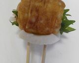 A picture of step 5 of Character Bento Shiso, Ham, and Imitation Crab Chikuwa Rolls..