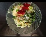 A picture of step 2 of Cheese poha cutles.