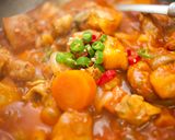 A picture of step 8 of Spicy Korean Chicken Hot Pot (Daktoritang).