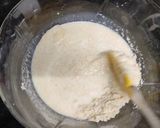 A picture of step 4 of Basbousa.
