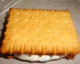 A picture of step 2 of Rum Raisin Ice Cream Cookie Sandwiches.