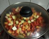 A picture of step 10 of Gajar Aloo Matar.