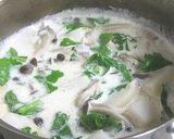 A picture of step 7 of ✿Milk Soup with Salmon, Turnip, and Shimeji Mushrooms.